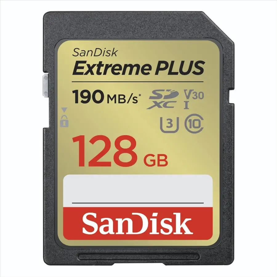 SANDISK 128 GB SD SDXC CL10 EXTREME 180Ms UHS-I U3 (SDSDXWA-128G-GNCIN) by SANDISK