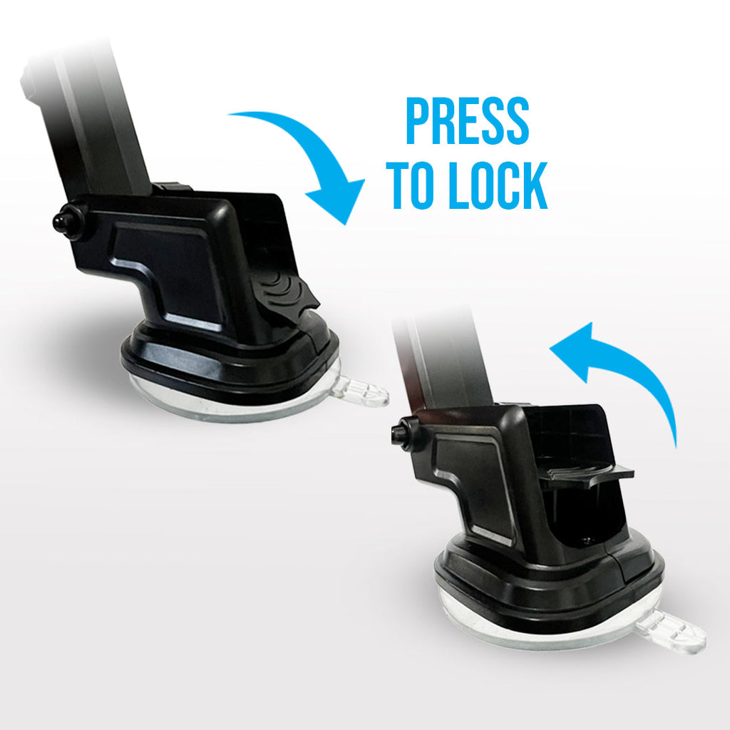 Car Phone Mount Holder One Touch Adjustable Long Neck by Fast Track USA