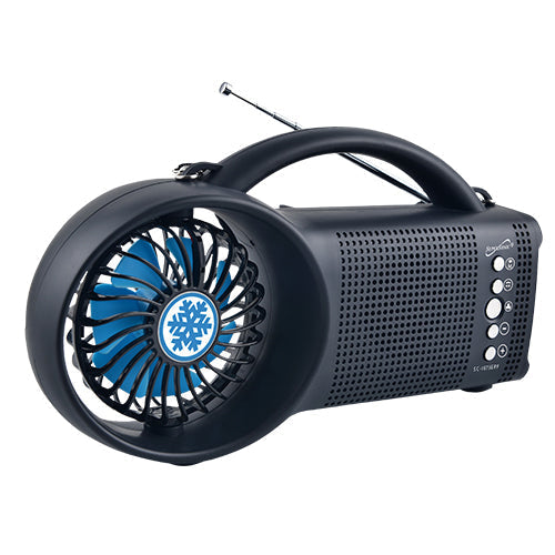 Supersonic Solar Power Bluetooth Speaker with FM Radio / LED Torch Light / Fan by Supersonic