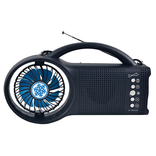 Supersonic Solar Power Bluetooth Speaker with FM Radio / LED Torch Light / Fan by Supersonic
