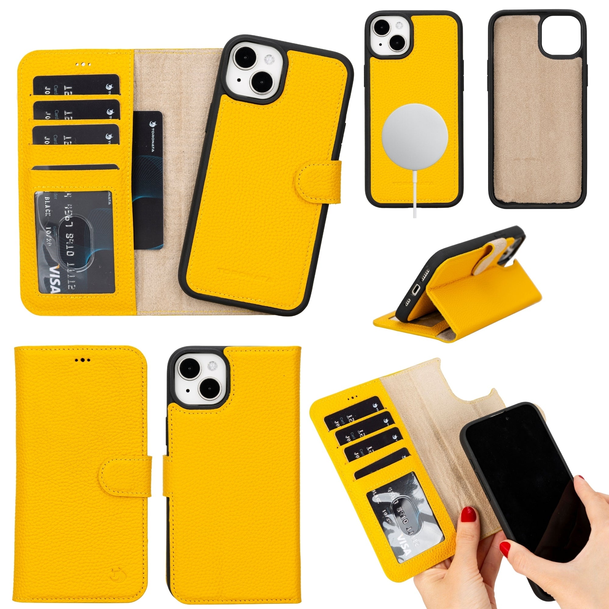 Casper Leather iPhone 14 Wallet Case | MagSafe by TORONATA