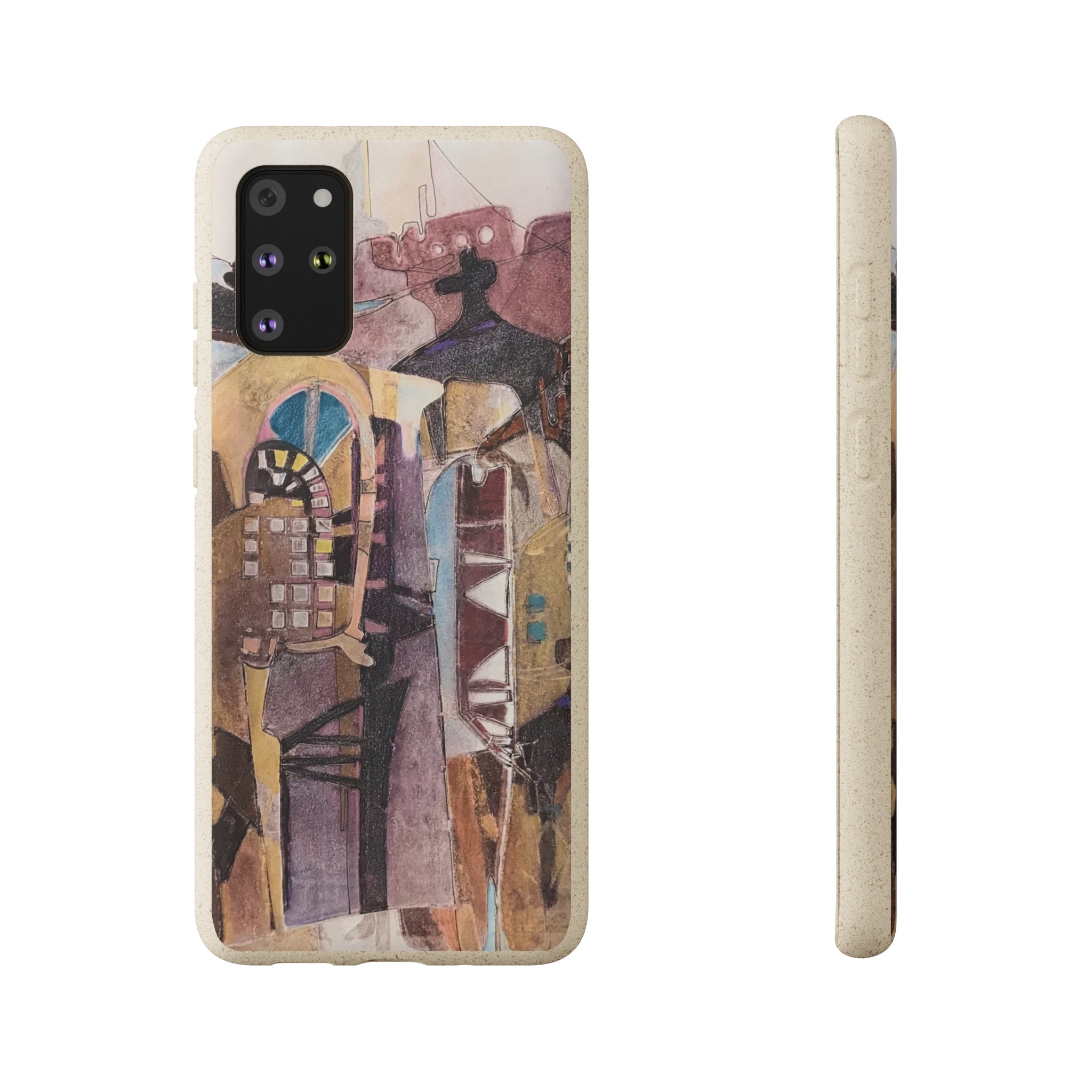 Biodegradable Phone Case with 'San Francisco De Asis' Abstract Original Artwork by Barbara Cleary by Printify