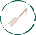 Natural Loofah Bath Brush w/Long Handle. by BeNat