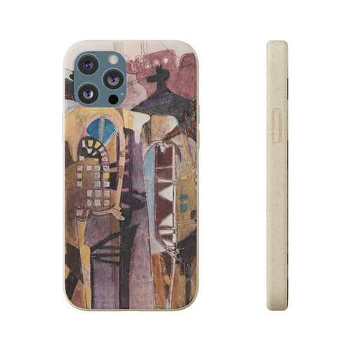 Biodegradable Phone Case with 'San Francisco De Asis' Abstract Original Artwork by Barbara Cleary by Printify