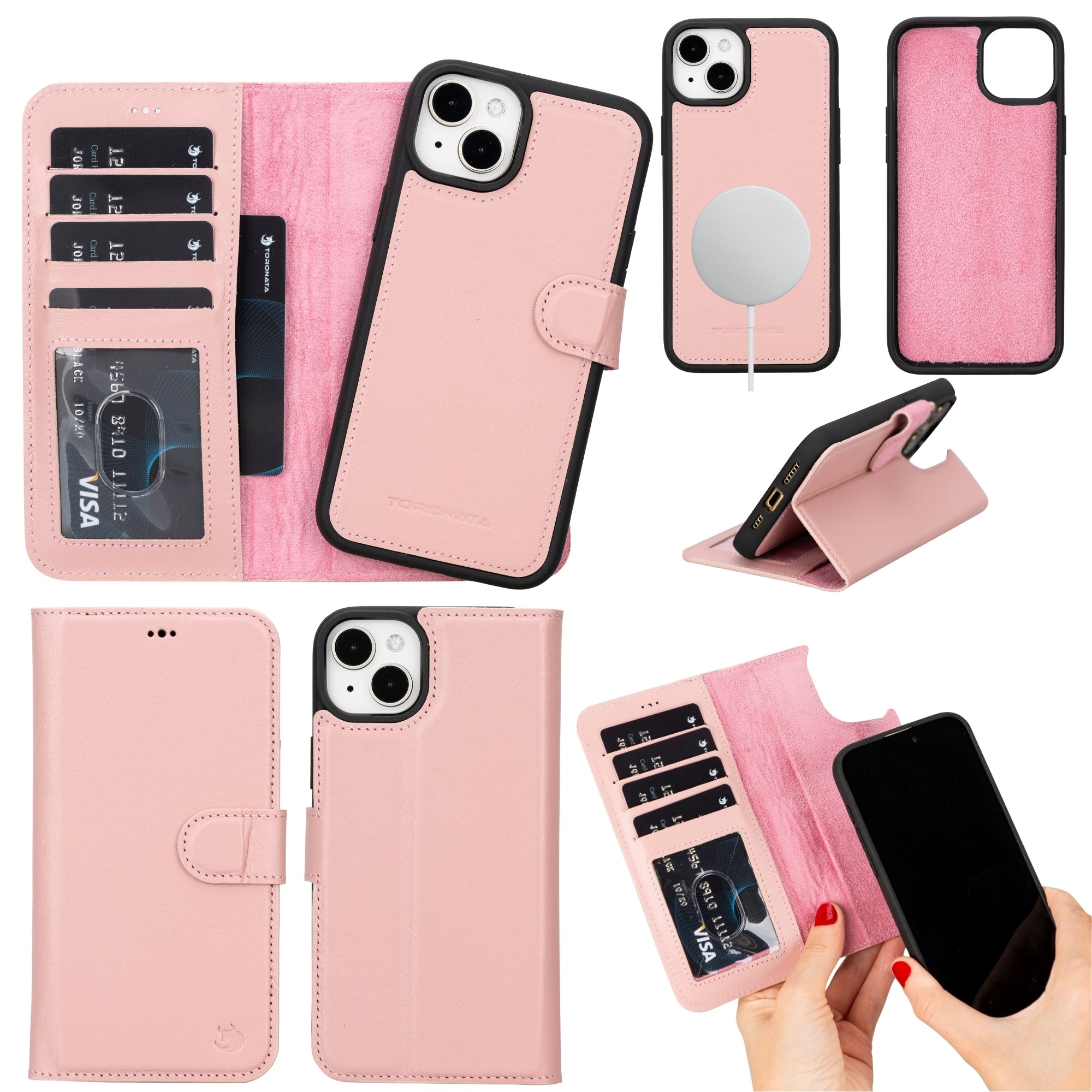 Casper Leather iPhone 14 Wallet Case | MagSafe by TORONATA