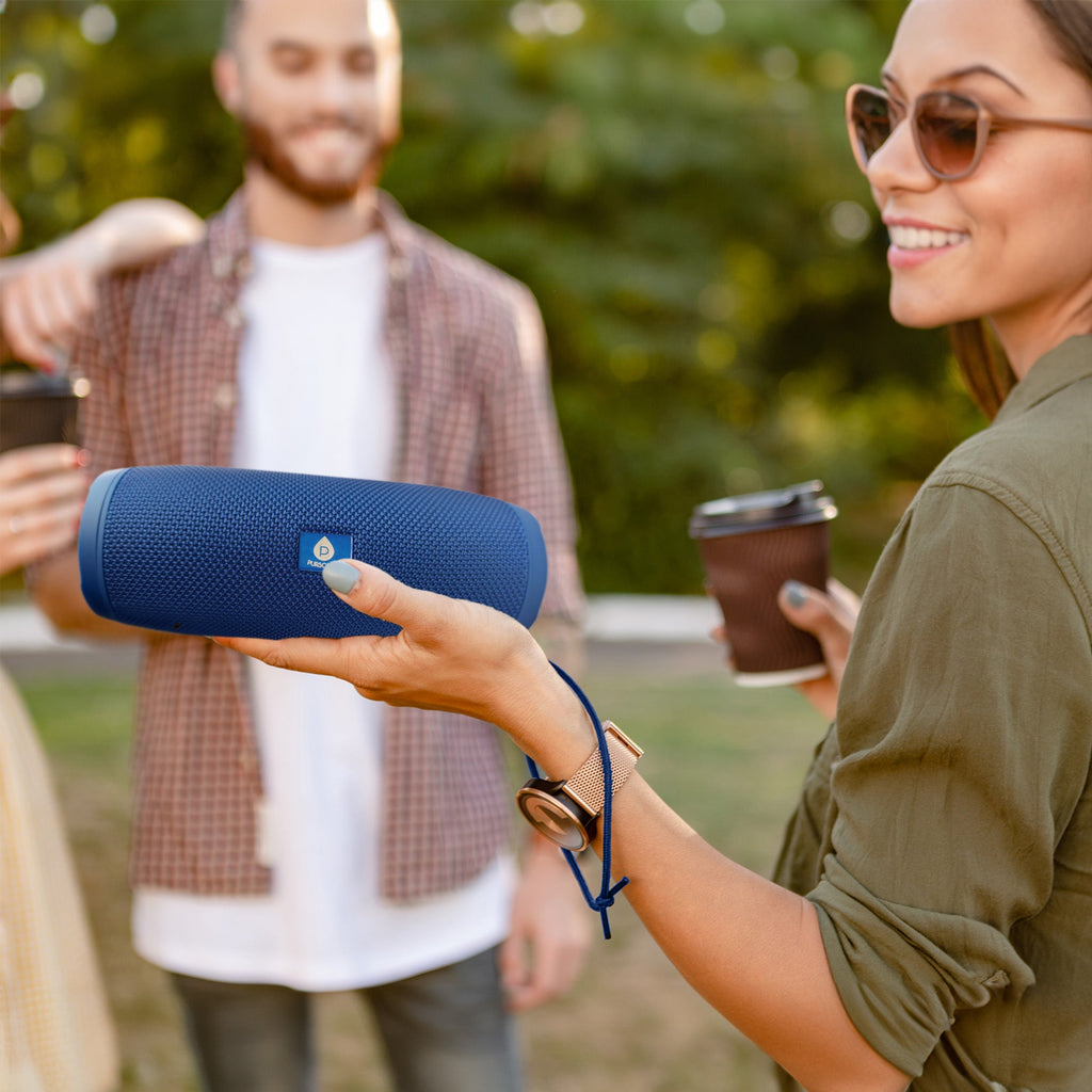 Total Audio Freedom Collection – Wireless Earbuds + Extended-Play 360° Speaker + Waterproof Suction Speaker by Pursonic