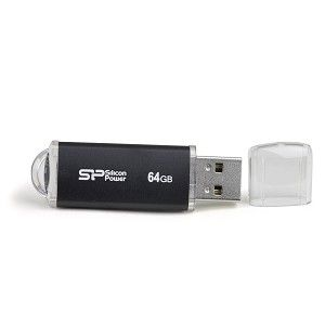 Flash drive, Silicon, 64GB, 2.0, USB, Negru (SP064GBUF2M01V1K) by SILICON POWER