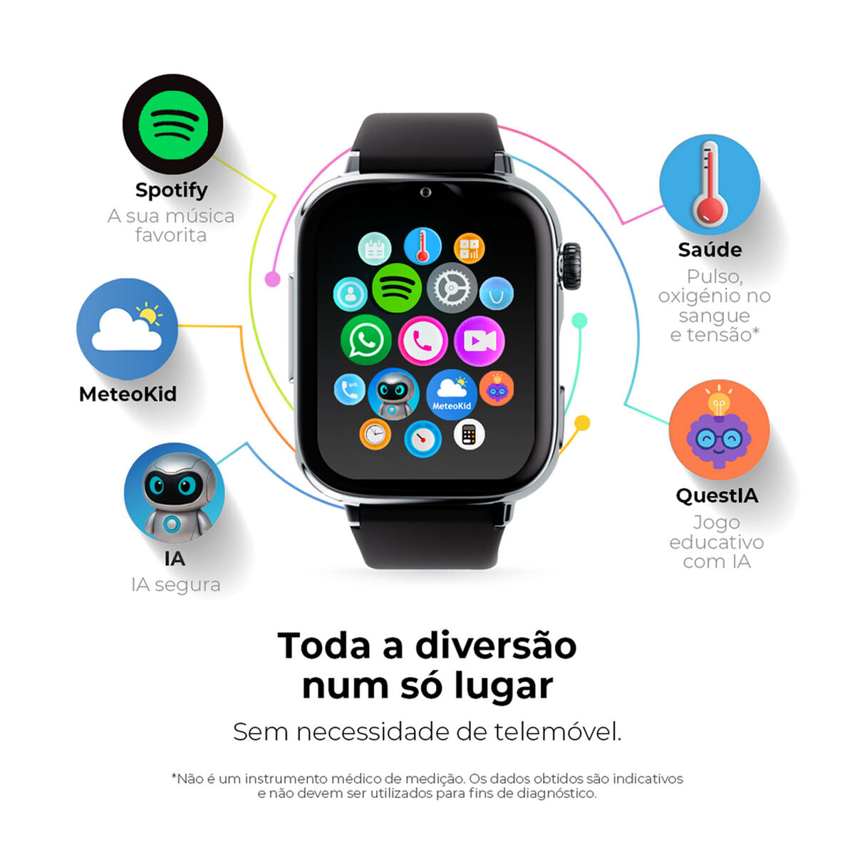 Smartwatch SaveFamily Black by SaveFamily