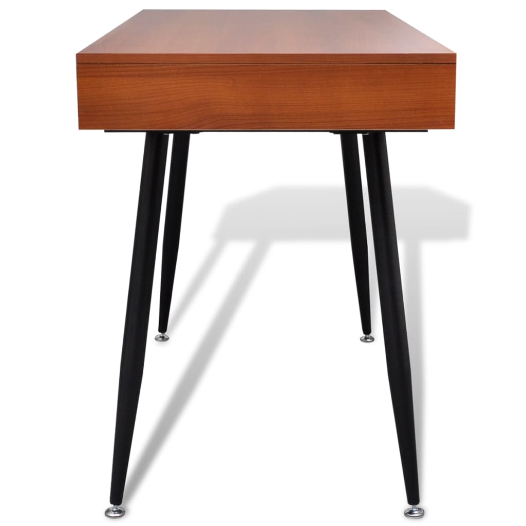 NNEVL Brown Workstation Computer Desk Laptop Table by NNEVL