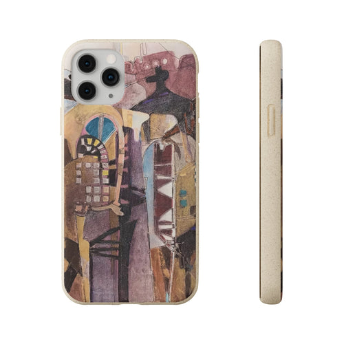 Biodegradable Phone Case with 'San Francisco De Asis' Abstract Original Artwork by Barbara Cleary by Printify