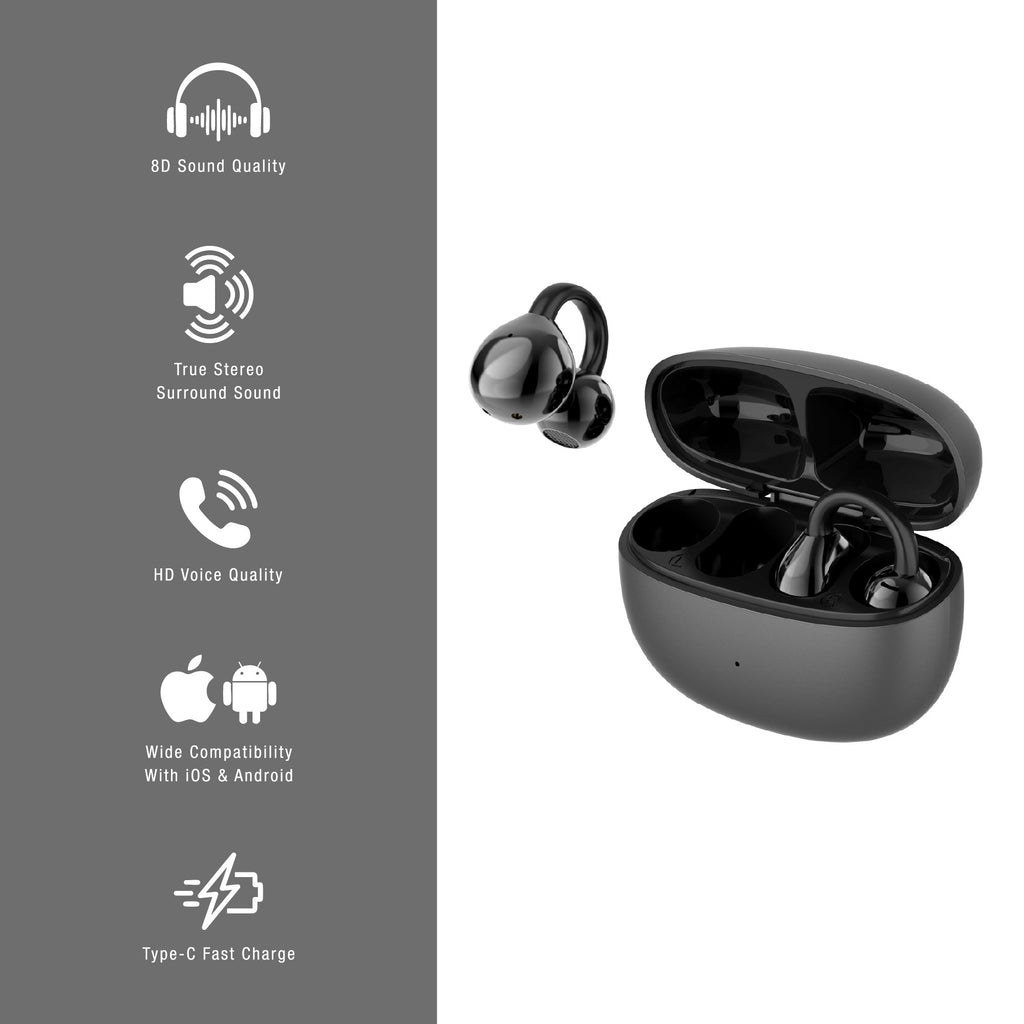 Smart Lifestyle Bundle: True Wireless Stereo Earbuds & All-in-One Bluetooth Smart Watch by Pursonic
