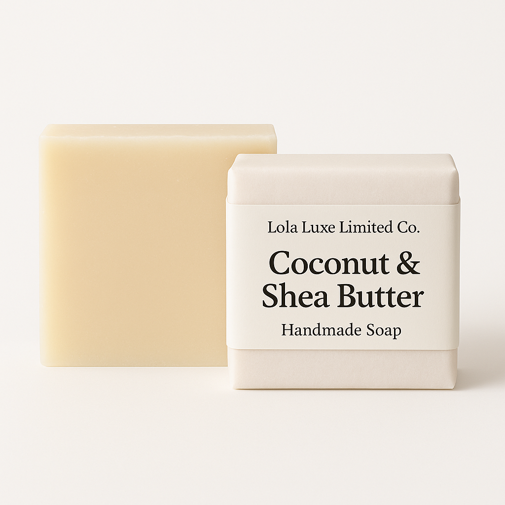 Nourishing Coconut & Shea Butter Handmade Soap by Lola Luxe Limited Co.