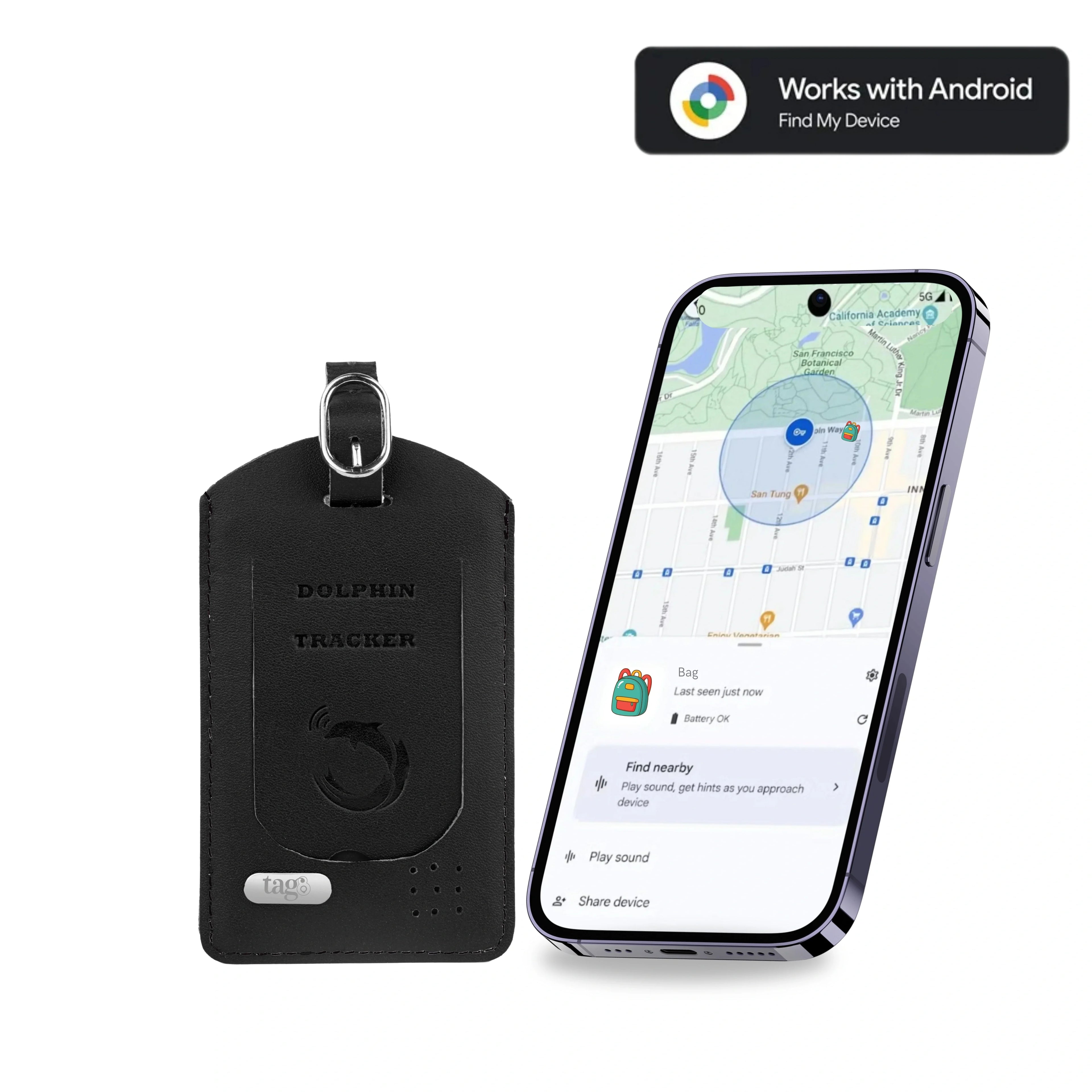 Dolphin Smart Bag Tracker Android by Dolphin Tracker + Global Lost Recovery Service | 2800+ Airports worldwide | Android FInd My