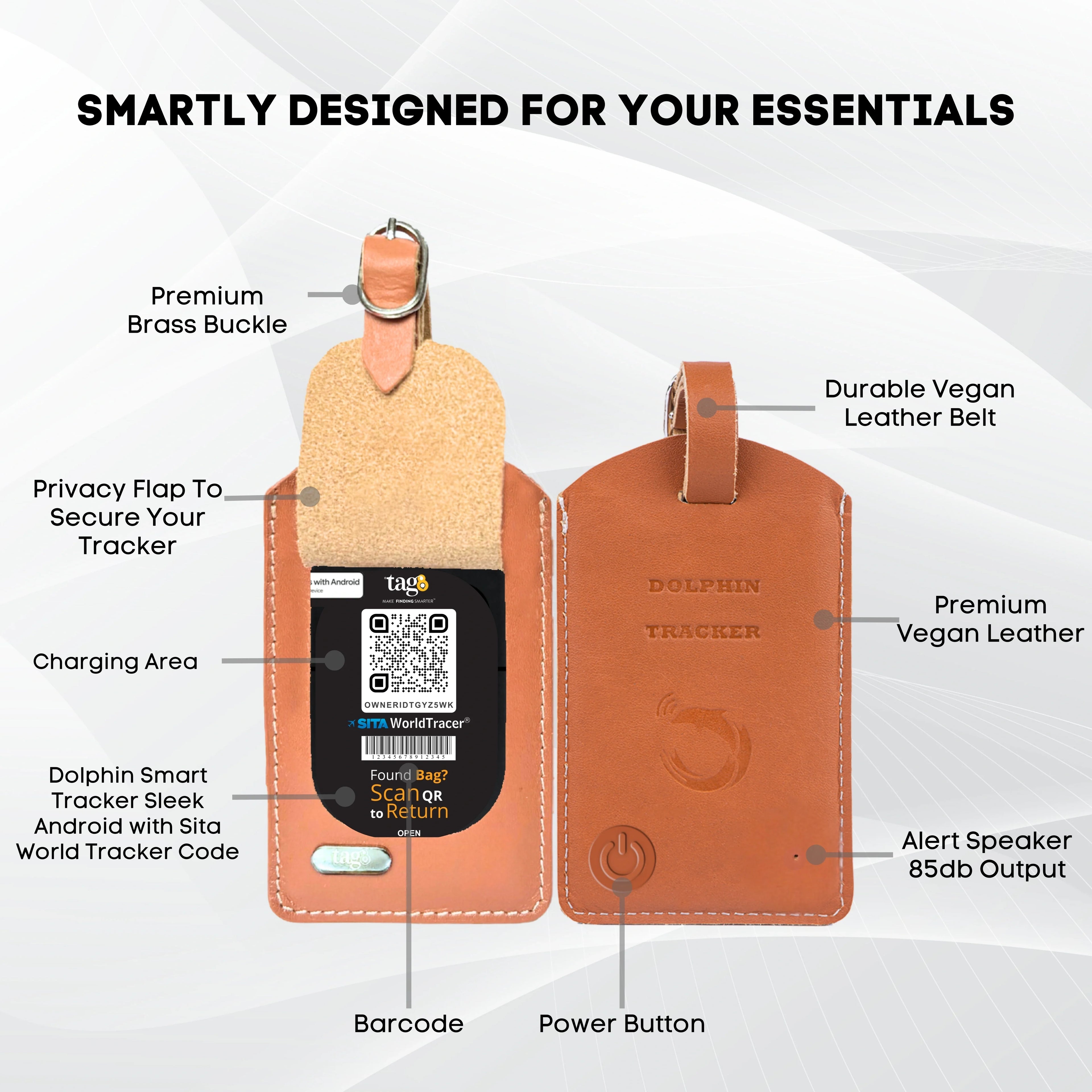 Dolphin Smart Bag Tracker Android by Dolphin Tracker + Global Lost Recovery Service | 2800+ Airports worldwide | Android FInd My