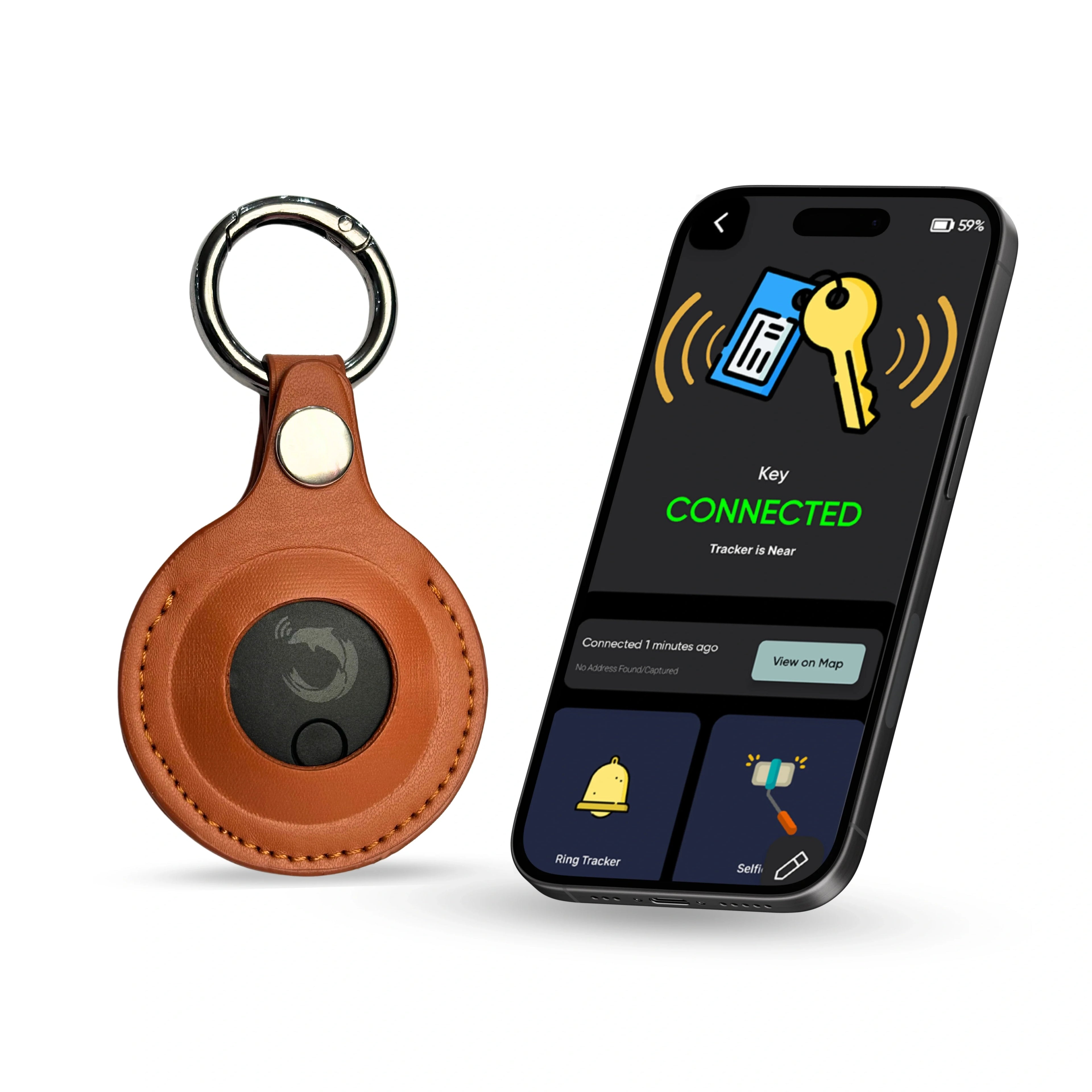 Dolphin Smart Bluetooth Tracker Pro with Case by Most versatile tracker | Pair with keys, bags, toys and more | 6 months battery life - replaceable battery