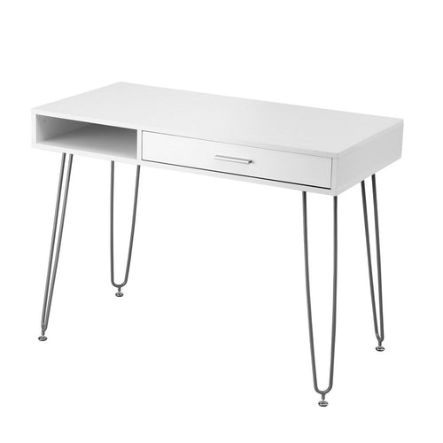 Artiss Computer Desk Drawer Cabinet Home Office Desks Workstation 100cm White by NNE Living