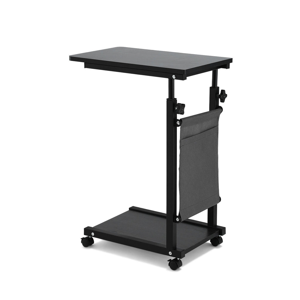 Artiss Laptop Desk Height Adjustable Mobile Workstation Computer Desks 48CM Black by NNE Living