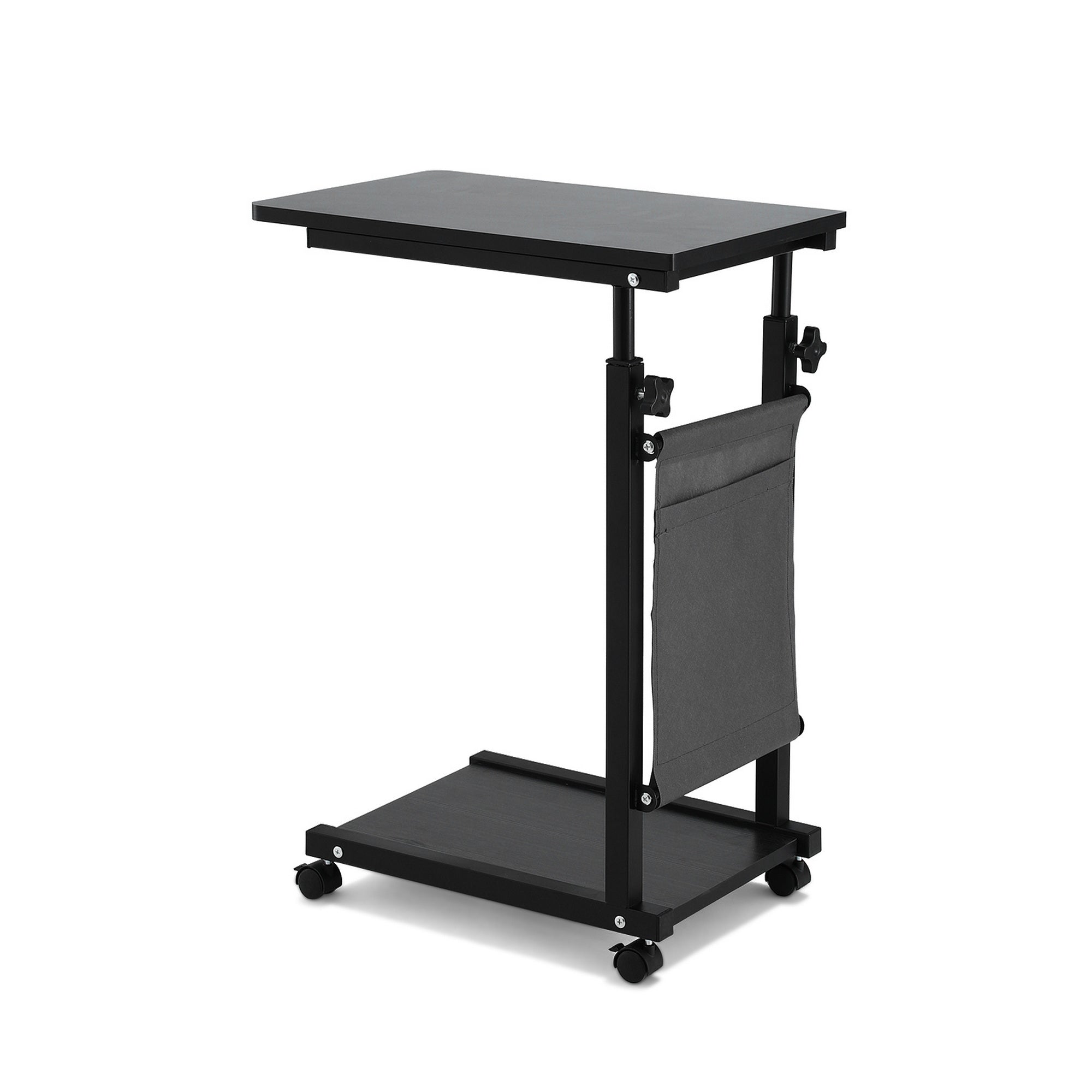 Artiss Laptop Desk Height Adjustable Mobile Workstation Computer Desks 48CM Black by NNE Living