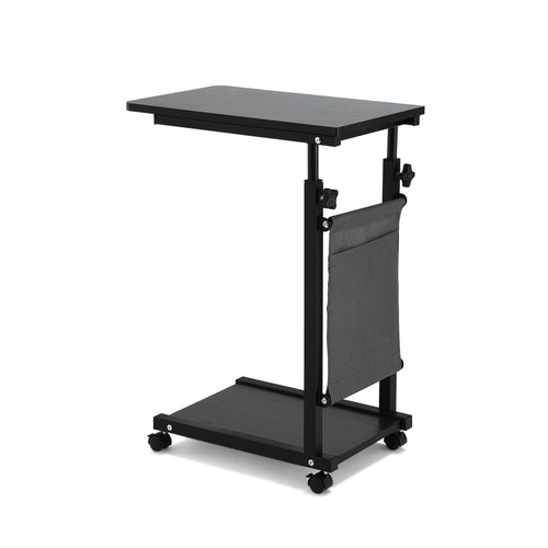 Artiss Laptop Desk Height Adjustable Mobile Workstation Computer Desks 48CM Black by NNE Living