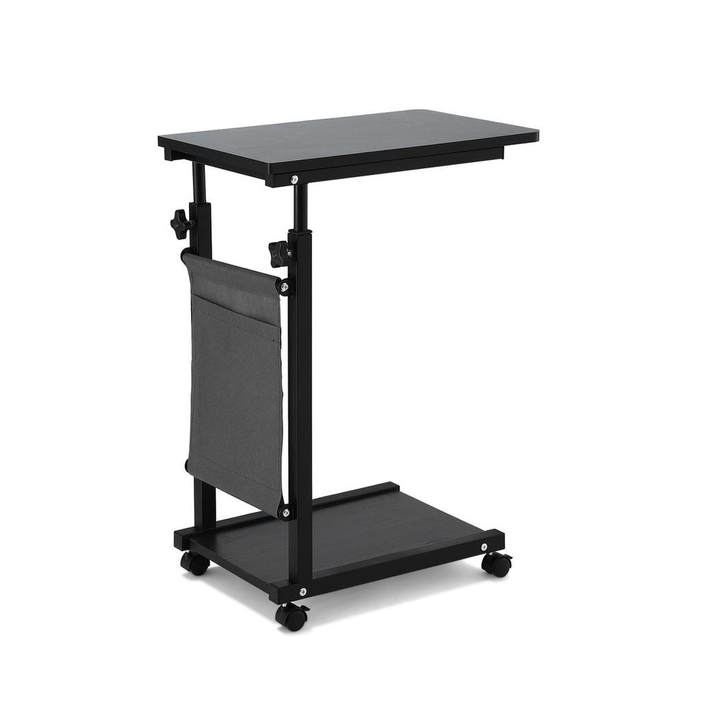 Artiss Laptop Desk Height Adjustable Mobile Workstation Computer Desks 48CM Black by NNE Living