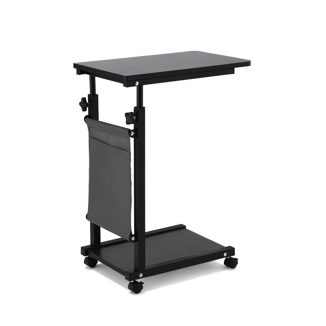 Artiss Laptop Desk Height Adjustable Mobile Workstation Computer Desks 48CM Black by NNE Living