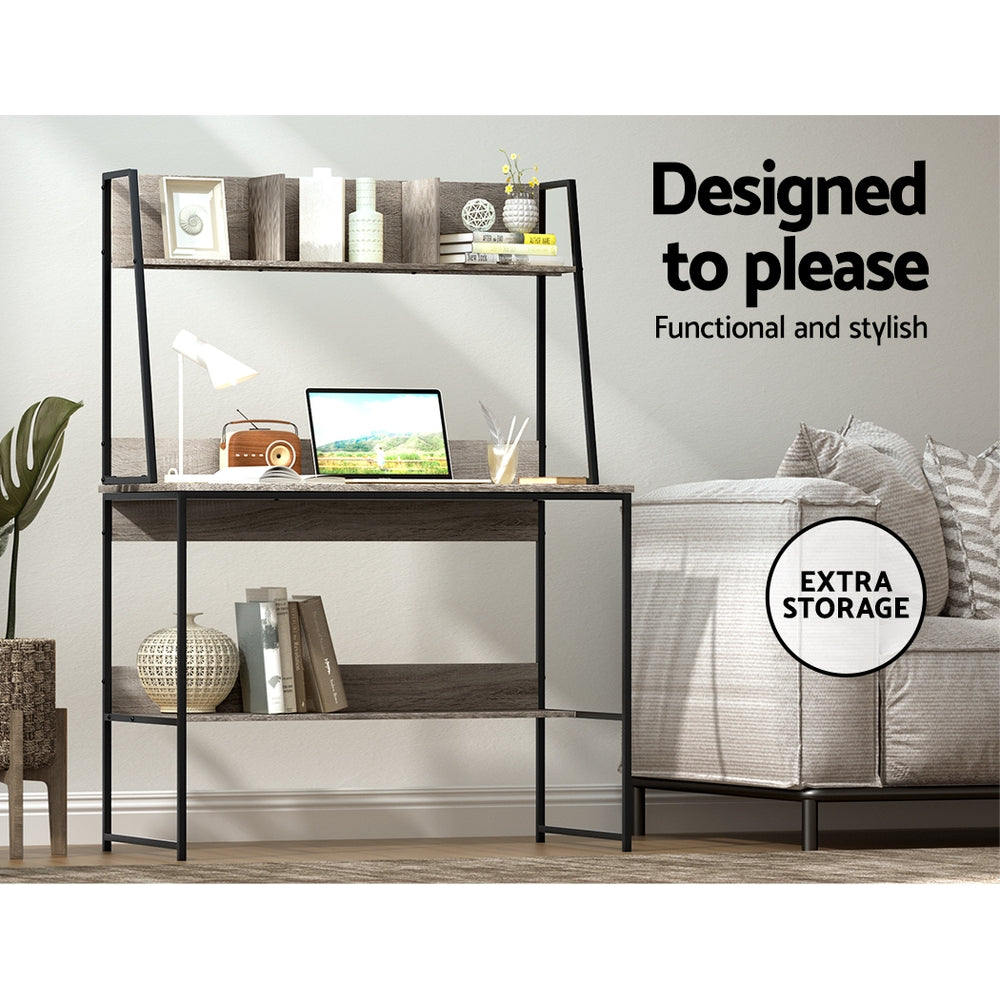 NNEDSZ Computer Desk Office Desks Study Table Workstation Bookshelf Storage by NNEDSZ