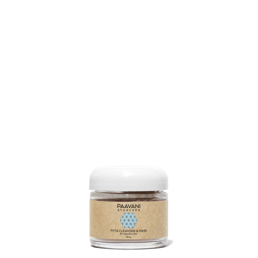 Pitta Cleanser & Mask | Ayurvedic Cleansing Grains for Sensitive, Inflamed Skin by Paavani Ayurveda Skincare and Wellness