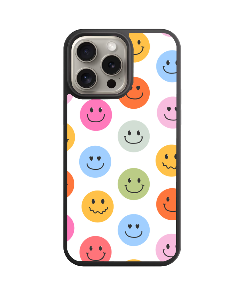 Quirky Smiley Face Phone Case by Vivid Ship Studio LLC