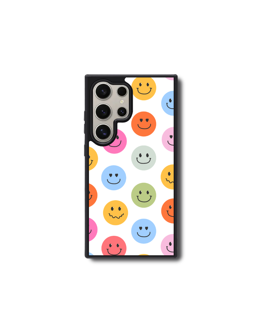 Quirky Smiley Face Phone Case by Vivid Ship Studio LLC