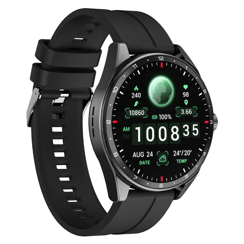 Smartwatch With Wireless Earbuds 1.39 Inch HD Screen BT Calling TWS Music Watch For Men Health Monitoring by Wautton
