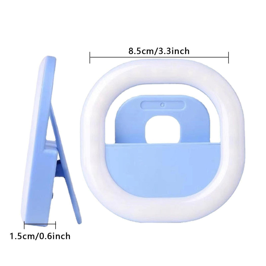 NNEIDS Rechargeable Clip-On Selfie Light For Mobile Phones - Blue by NNEIDS