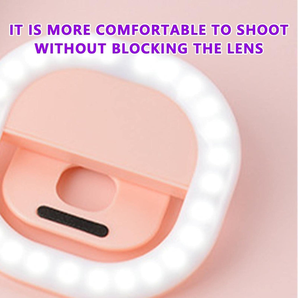NNEIDS Rechargeable Clip-On Selfie Light For Mobile Phones - Blue by NNEIDS