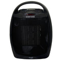 Vie Air 1500W Portable 2 Settings Black Ceramic Heater with Adjustable Thermostat by VIE AIR