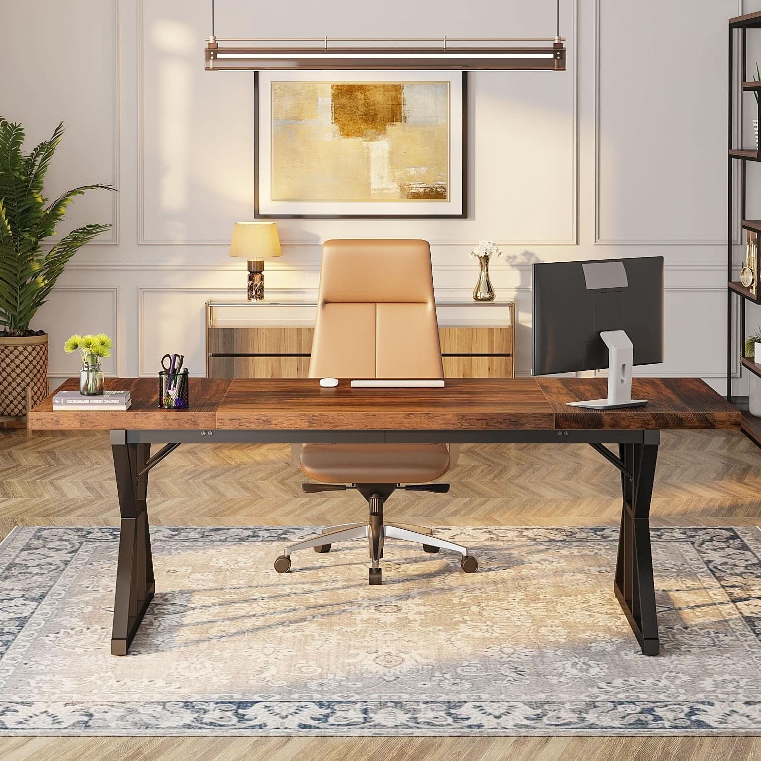 Seventy Inch Executive Desk For Office Workstation by ShipItFurniture