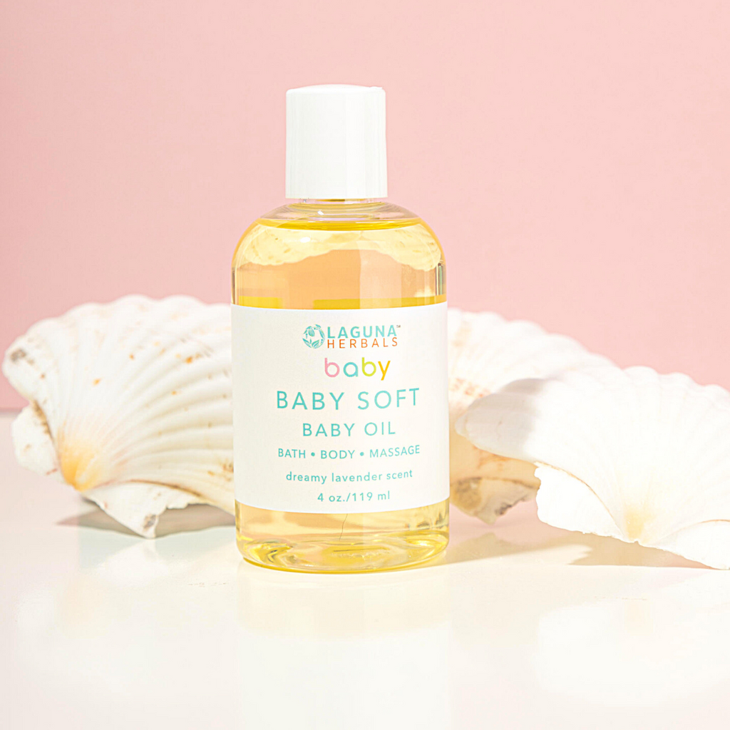 Organic Baby Oil-It's back in stock! by Laguna Herbals