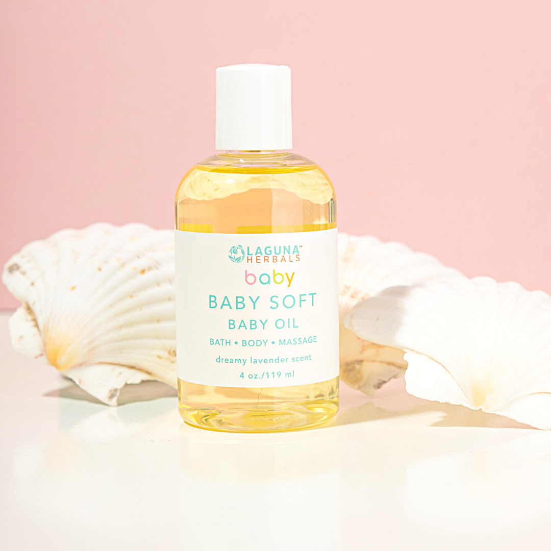 Organic Baby Oil-It's back in stock! by Laguna Herbals