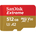 Paměťová karta micro SD SANDISK EXTREME 512GB 190/130 V30 (SDSQXAV-512G-GN6MA) by SANDISK