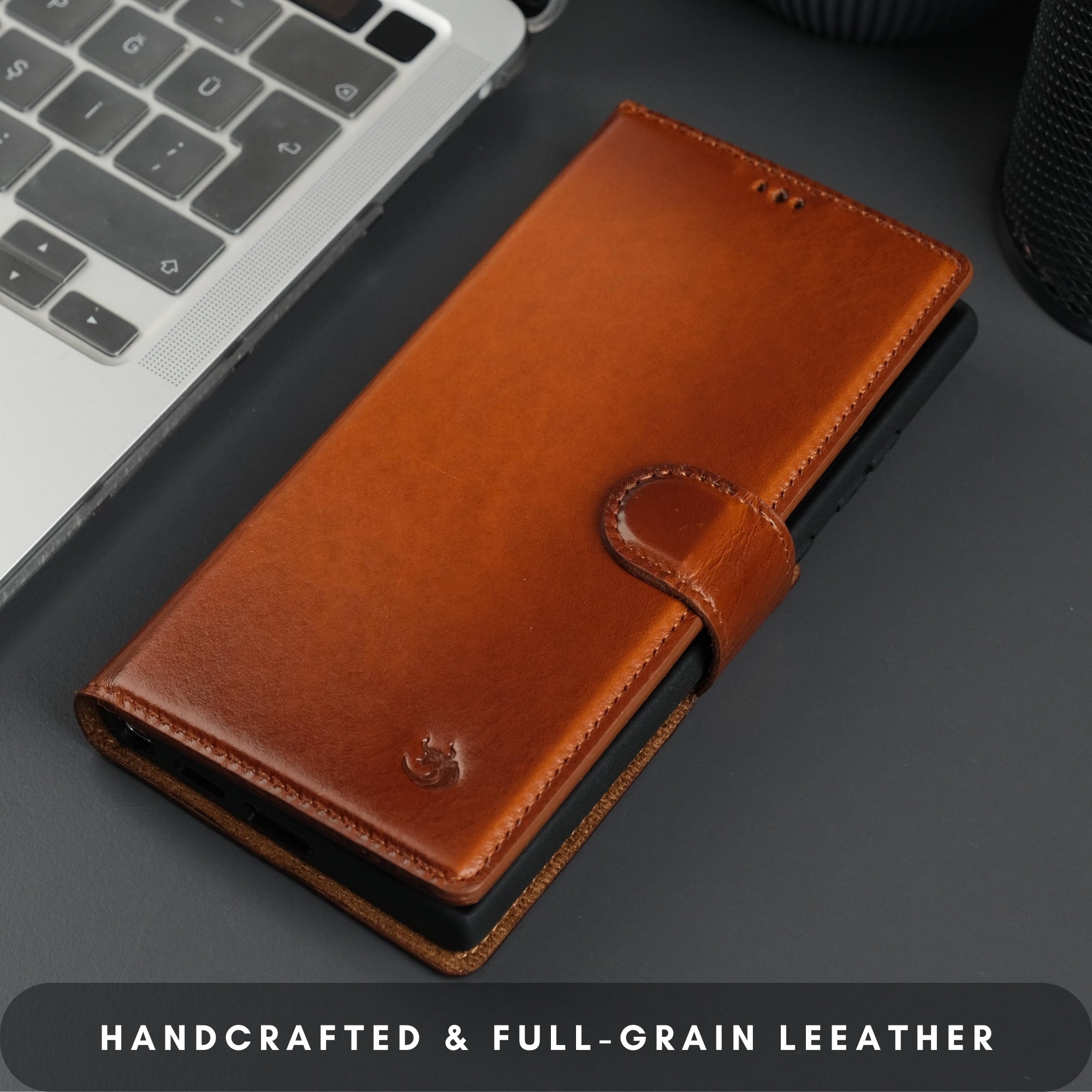 Buffalo Leather Wallet Case For Samsung Galaxy S24 Ultra With Detachable Magnetic Case And Wireless Charging by TORONATA