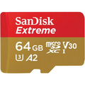 Pamäťová karta micro SD SANDISK EXTREME 64GB 200/90 V3 (SDSQXAH-064G-GN6MA) by SANDISK