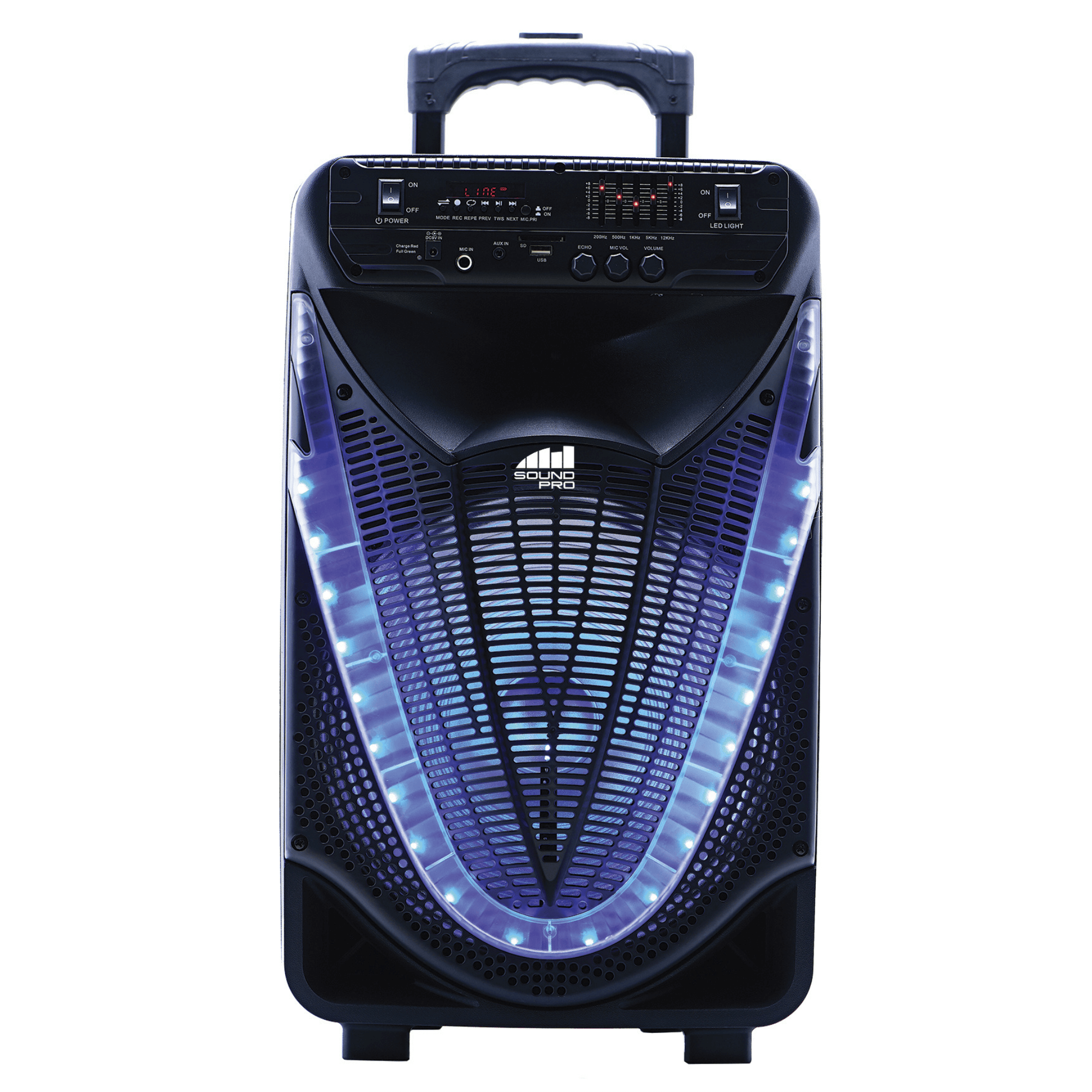 Naxa Portable 12 inch Bluetooth Party Speaker with Disco Light by Naxa