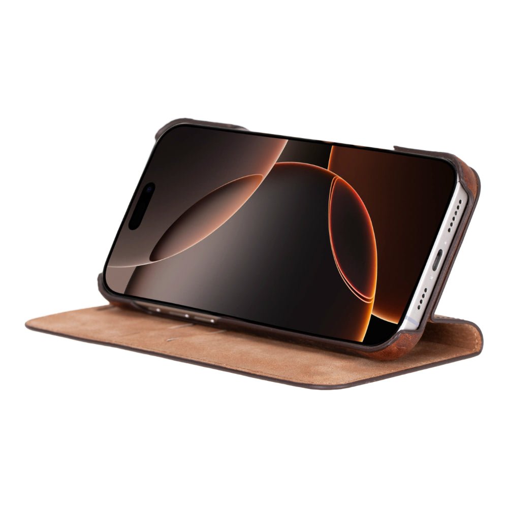 Decatur Leather iPhone 16 Pro Max Folio Case by TORONATA