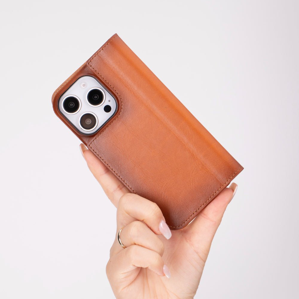 Decatur Leather iPhone 16 Pro Max Folio Case by TORONATA