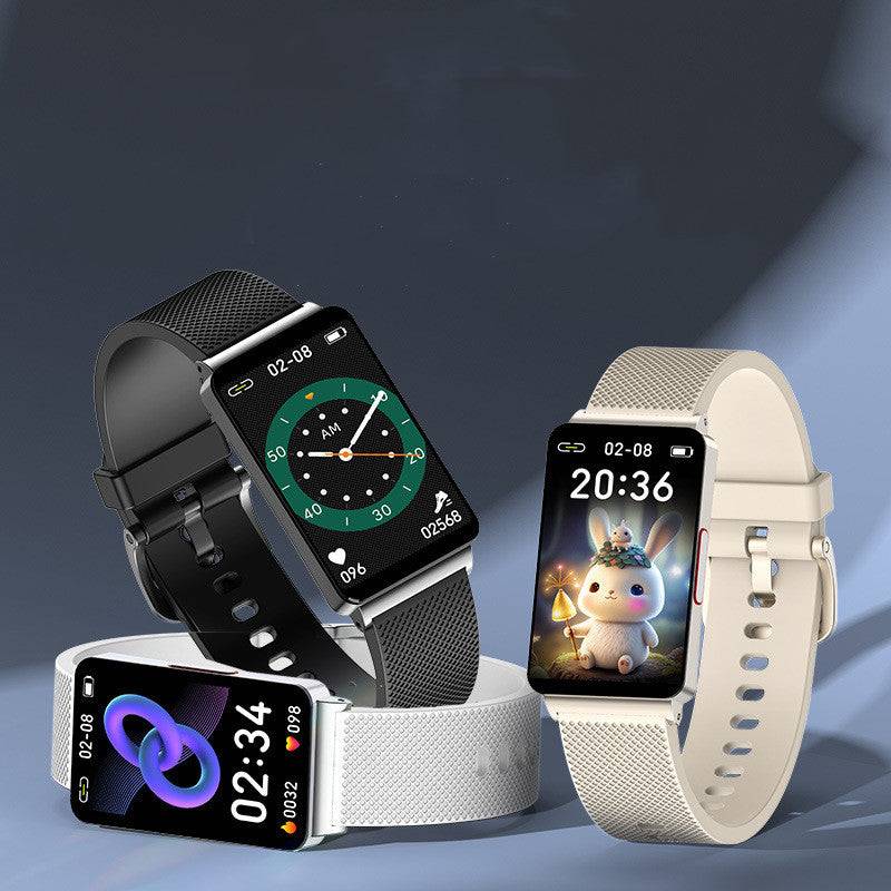 Blood Glucose EP08 Smart Bracelet Android Compatible Touch Screen Smartwatch With USB Magnetic Charging Sleek Design by StepUp Coffee
