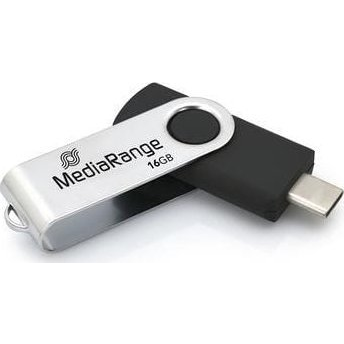MEMORY DRIVE FLASH USB-C 16GB/MR1951 MEDIARANGE by MediaRange
