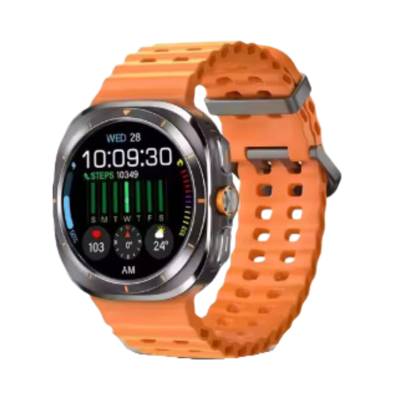 Waterproof Sports Smartwatch for Men (Orange) by OBA