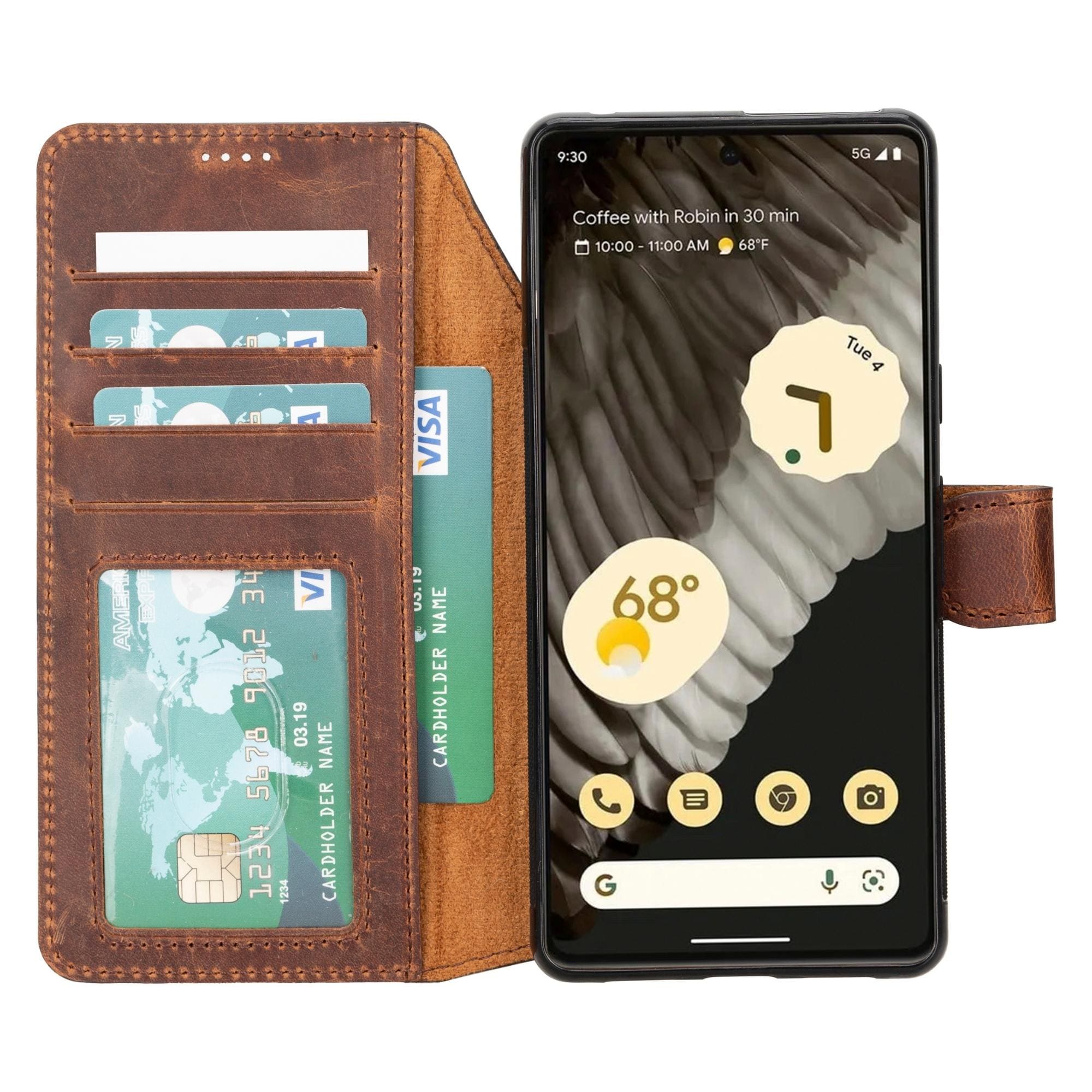 Sheridan Detachable Leather Google Pixel 8 Pro Wallet Case by TORONATA