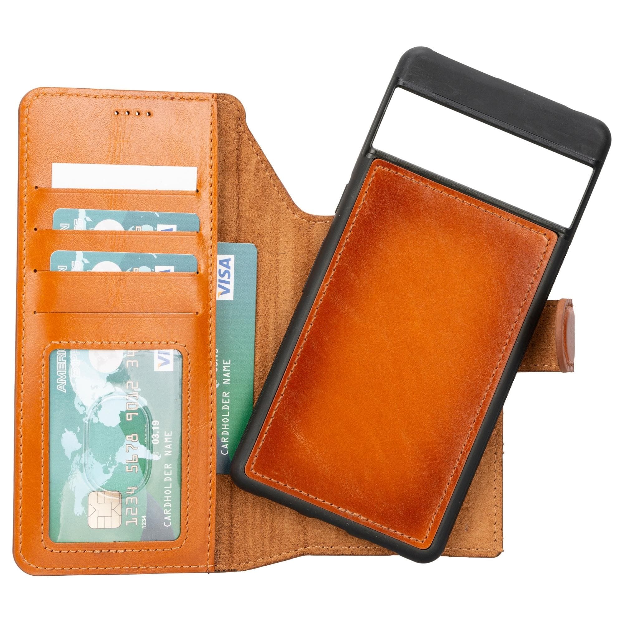 Sheridan Detachable Leather Google Pixel 8 Pro Wallet Case by TORONATA