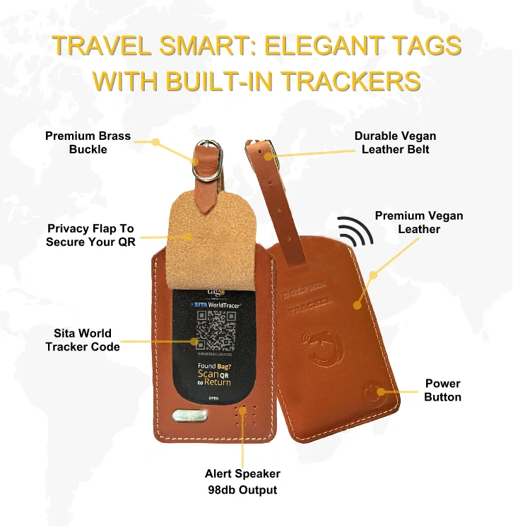 Dolphin Smart Bag Tracker by Dolphin Tracker + Global Lost Recovery Service | 2800+ Airports worldwide
