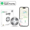 Dolphin Smart Tracker Huthur by Air Tags Item Finders Work with Apple Find My APP (iOS Only). Premium Steel Finish Tracker Tags for Keys, Luggage, Backpack, Pets etc, Waterproof Airtag (Not for Android)
