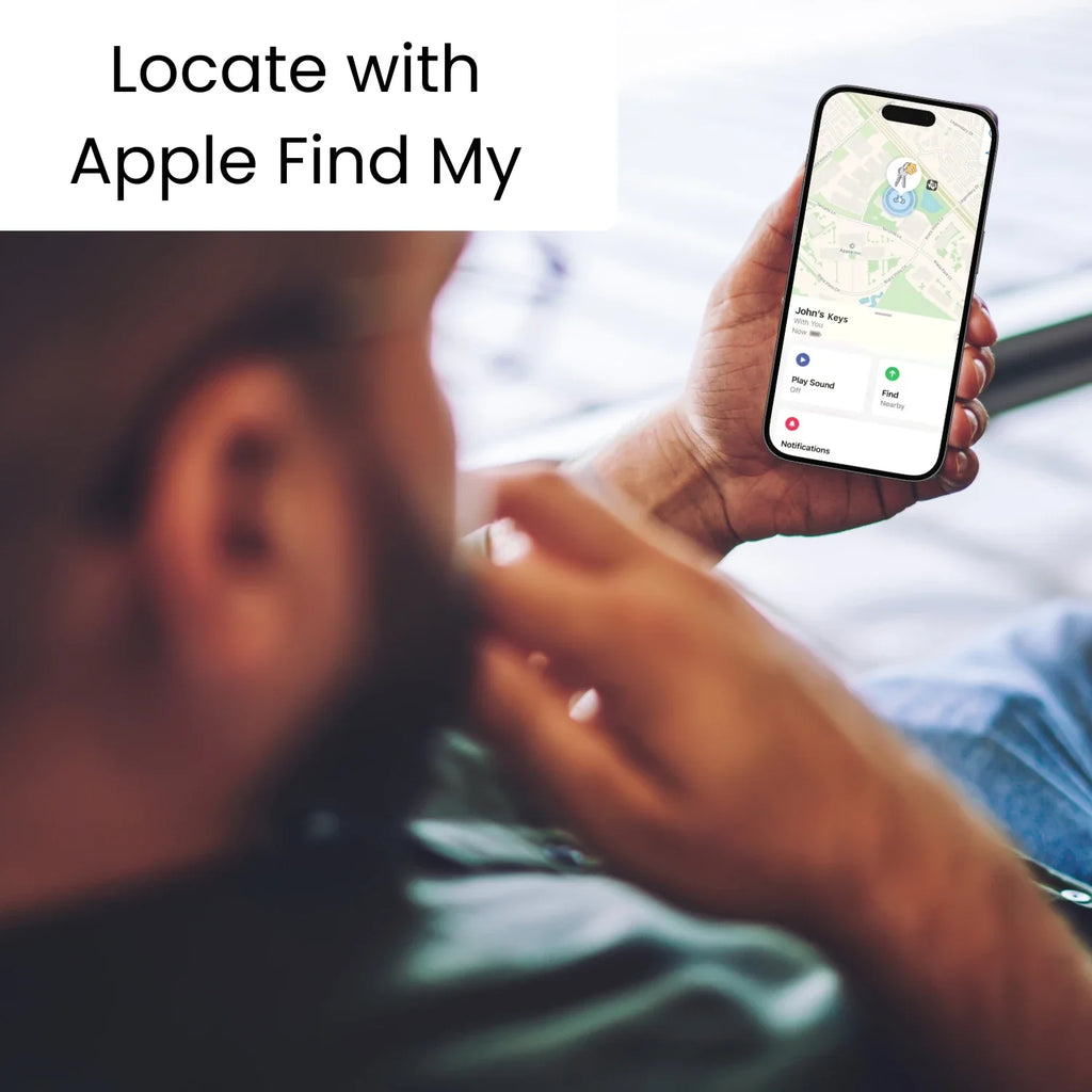 Dolphin Smart Tracker Huthur by Air Tags Item Finders Work with Apple Find My APP (iOS Only). Premium Steel Finish Tracker Tags for Keys, Luggage, Backpack, Pets etc, Waterproof Airtag (Not for Android)